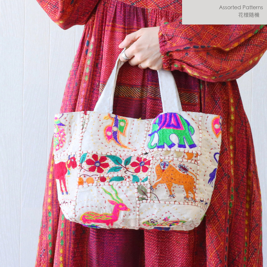 Mini Tote Bag New Rajkoti Embroidery / Assorted - image 1