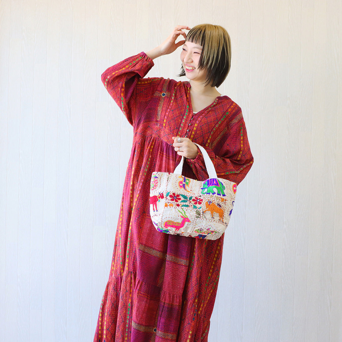 Mini Tote Bag New Rajkoti Embroidery / Assorted - image 5
