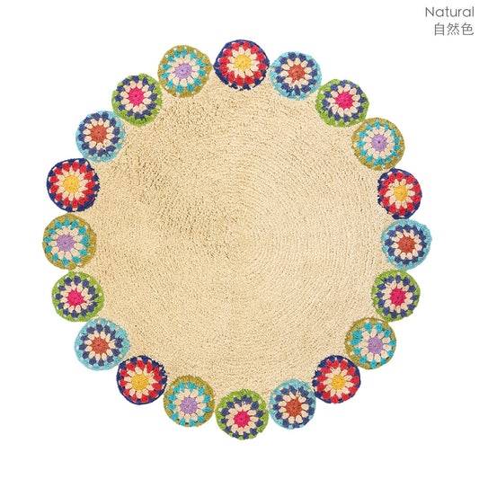 Circle Mat Crochet / Natural - image 1
