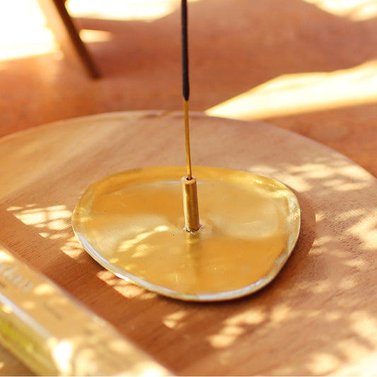 Brass Incense Holder Flat - image 1